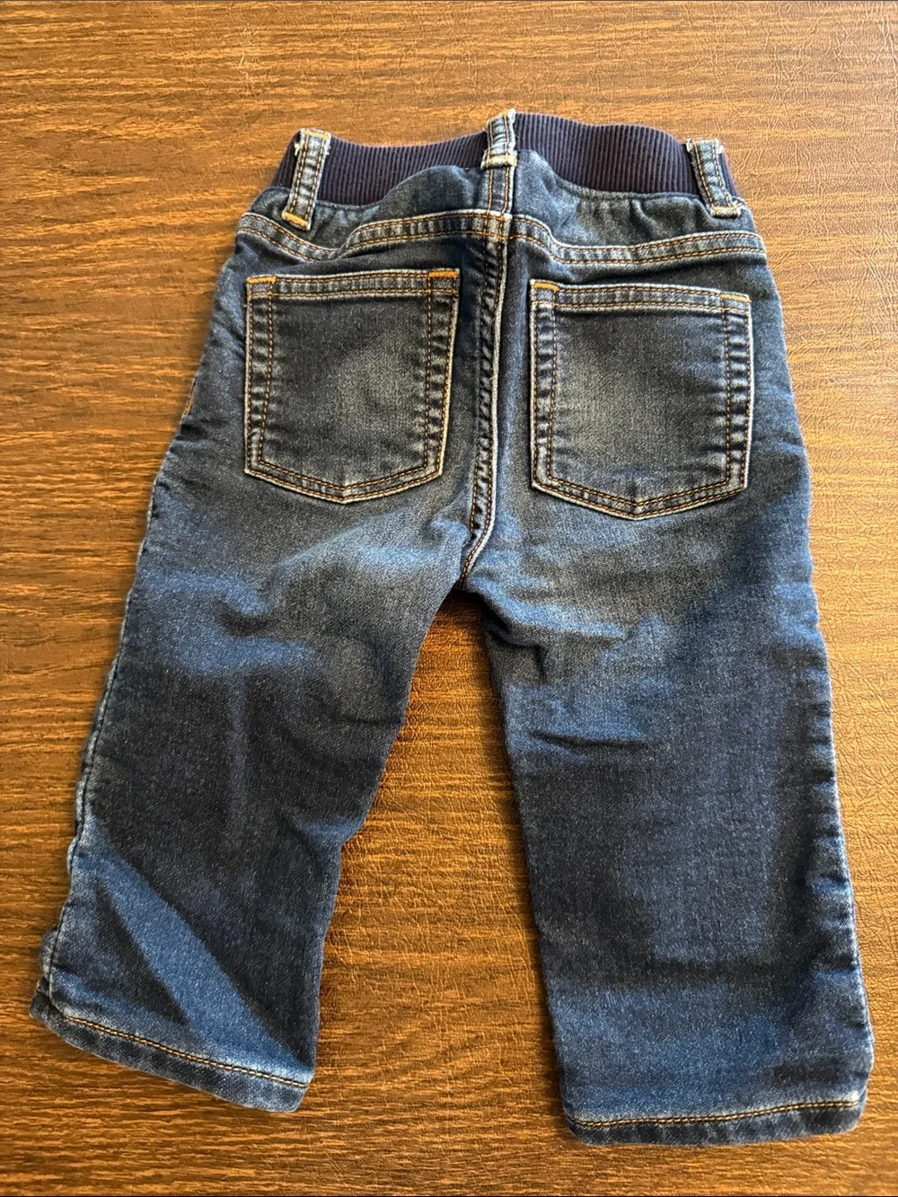 GAP Boys Navy Blue Stretch Denim Joggers
